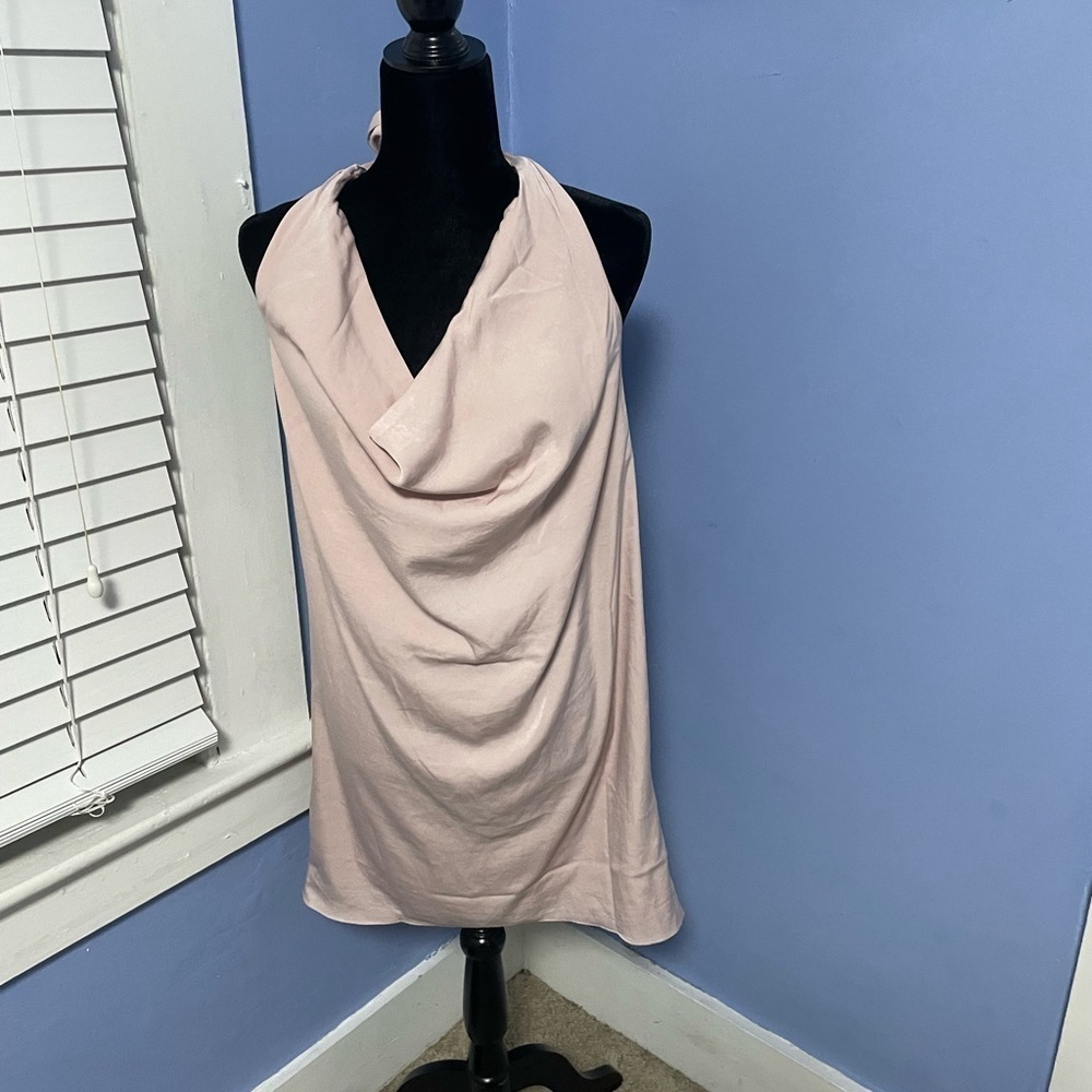 Halter Cowl Neck Mini Dress - Picture 4 of 5